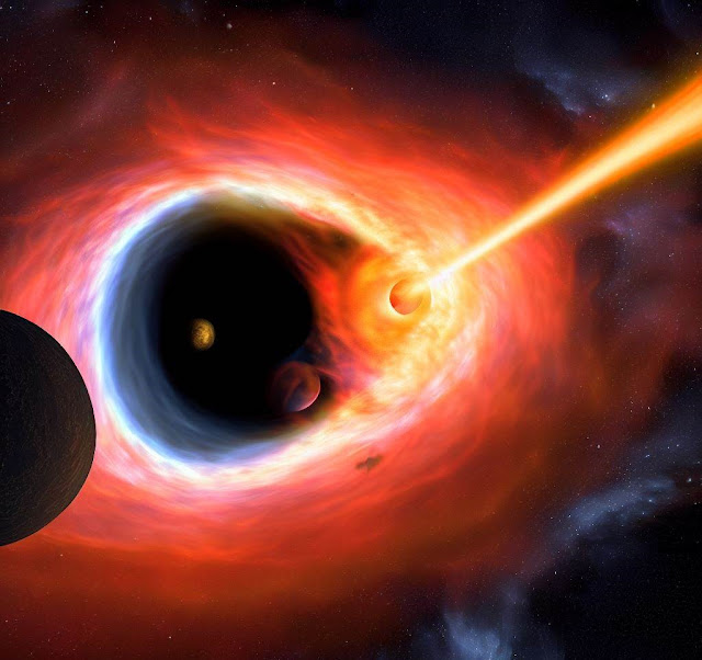 Cover Image for Caught in the act: supermassive black hole 8.5 billion light years away enjoys violent stellar snack