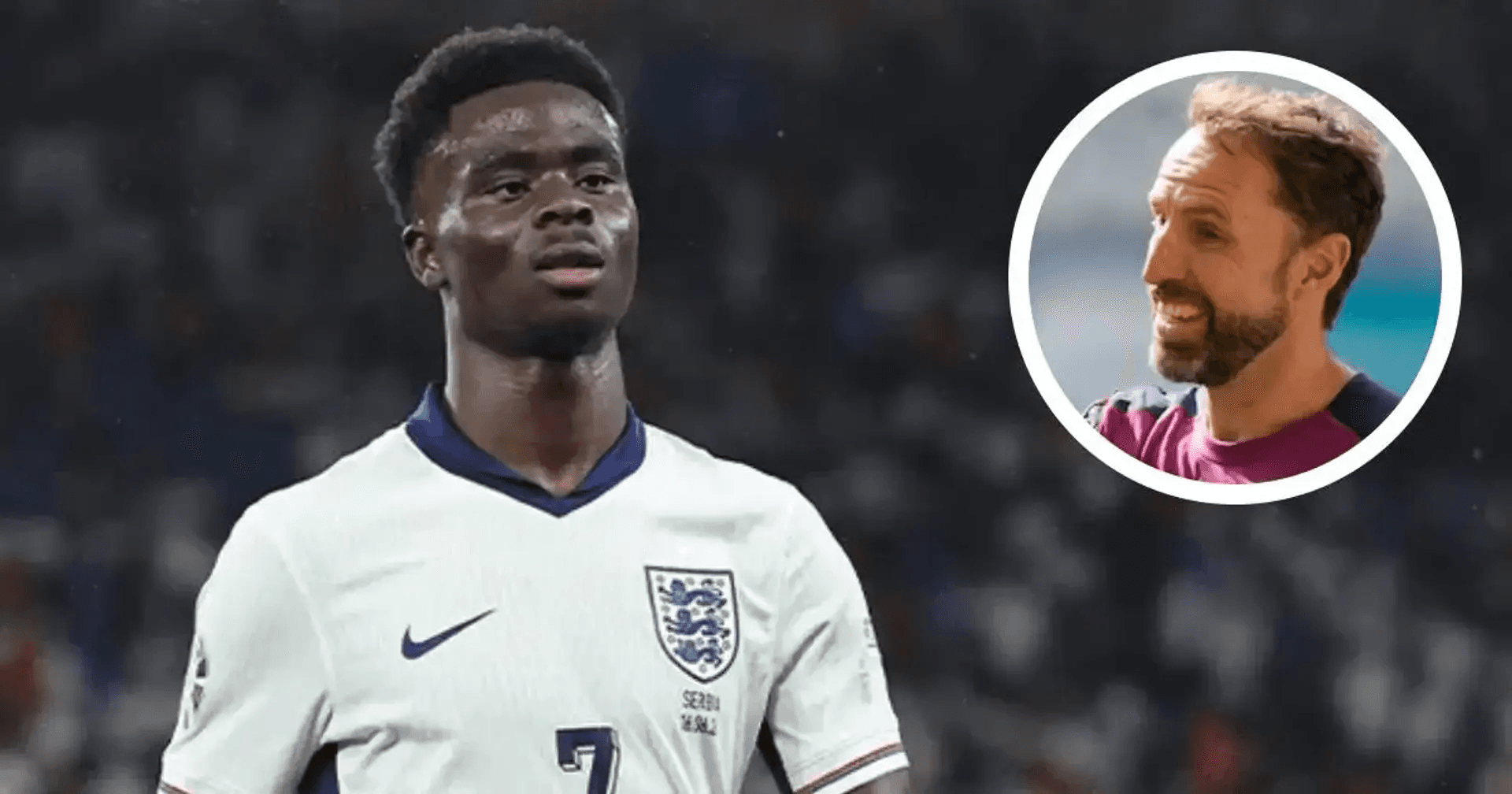 Cover Image for ‘Outstanding’ Bukayo Saka being let down for England by experienced team-mate – pundit